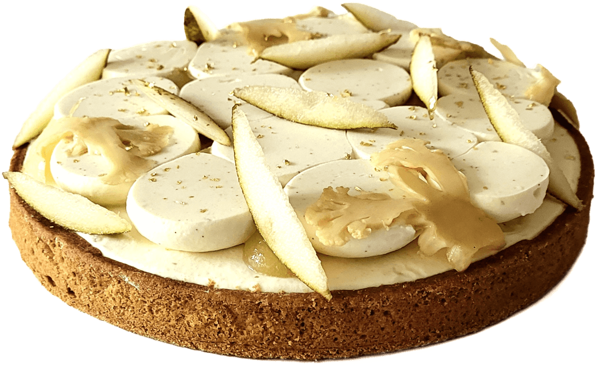 Tarte Poire Choux - Fleurs - AfiPapilles